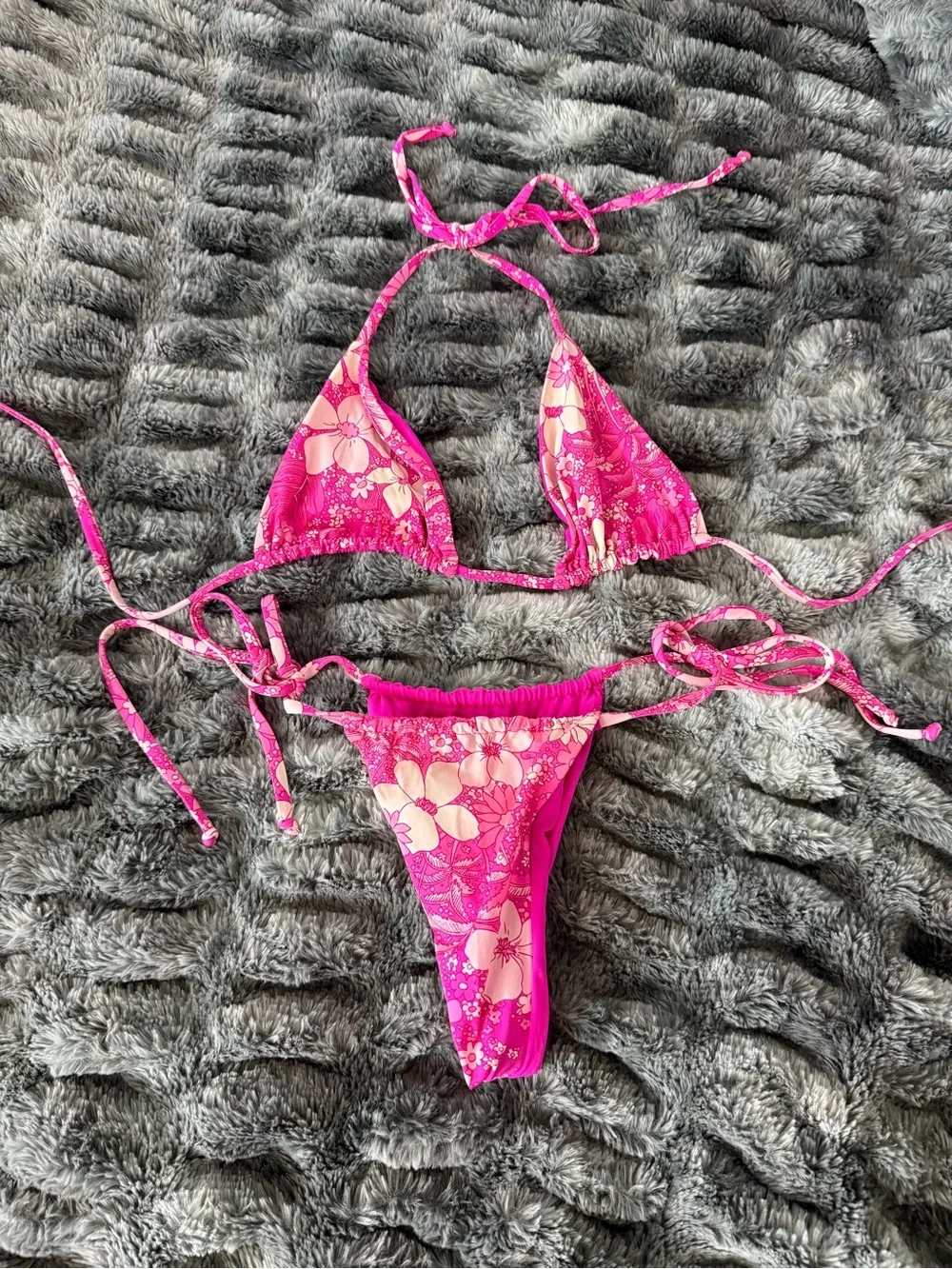 Frankie’s Bikinis Pink Tavi Bikini - Picture 3 of 6